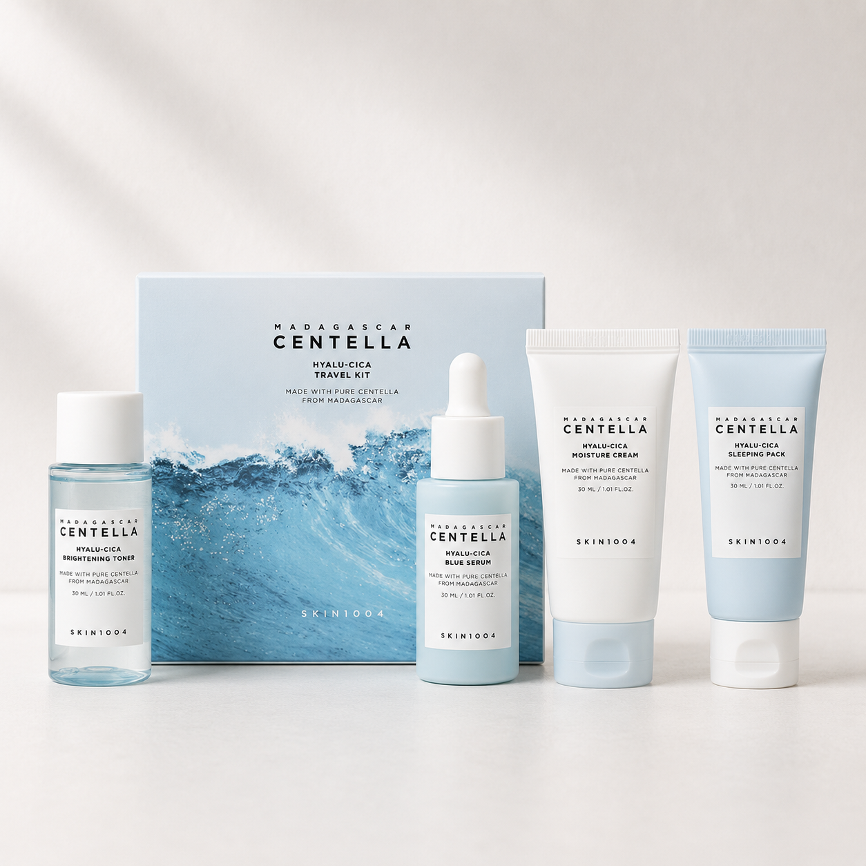 Mini-kit Hyalu-Cica SKIN1004 – Hydratation voyage